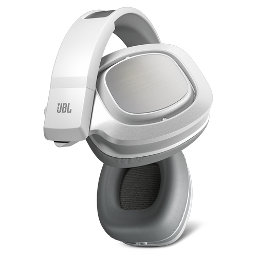 J88 - White - Premium Over-Ear Headphones with Rotatable Ear-cups - Detailshot 2 image number null