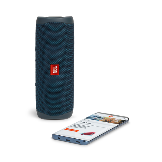 JBL Flip 5 - Blue - Portable Waterproof Speaker - Detailshot 2 image number null