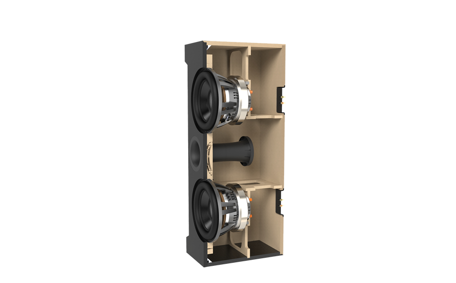 SSW-1 Heavily-braced, 1-inch (25mm) thick MDF Enclosure - Image