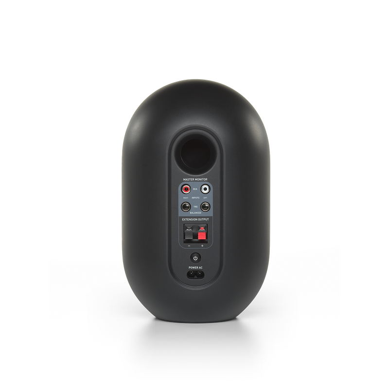 JBL 104-BT (Pair) - Black - Compact Desktop Reference Monitors with Bluetooth - Back image number null