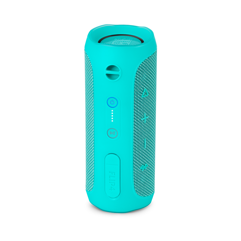 JBL Flip 4 - Teal - A full-featured waterproof portable Bluetooth speaker with surprisingly powerful sound. - Back image number null