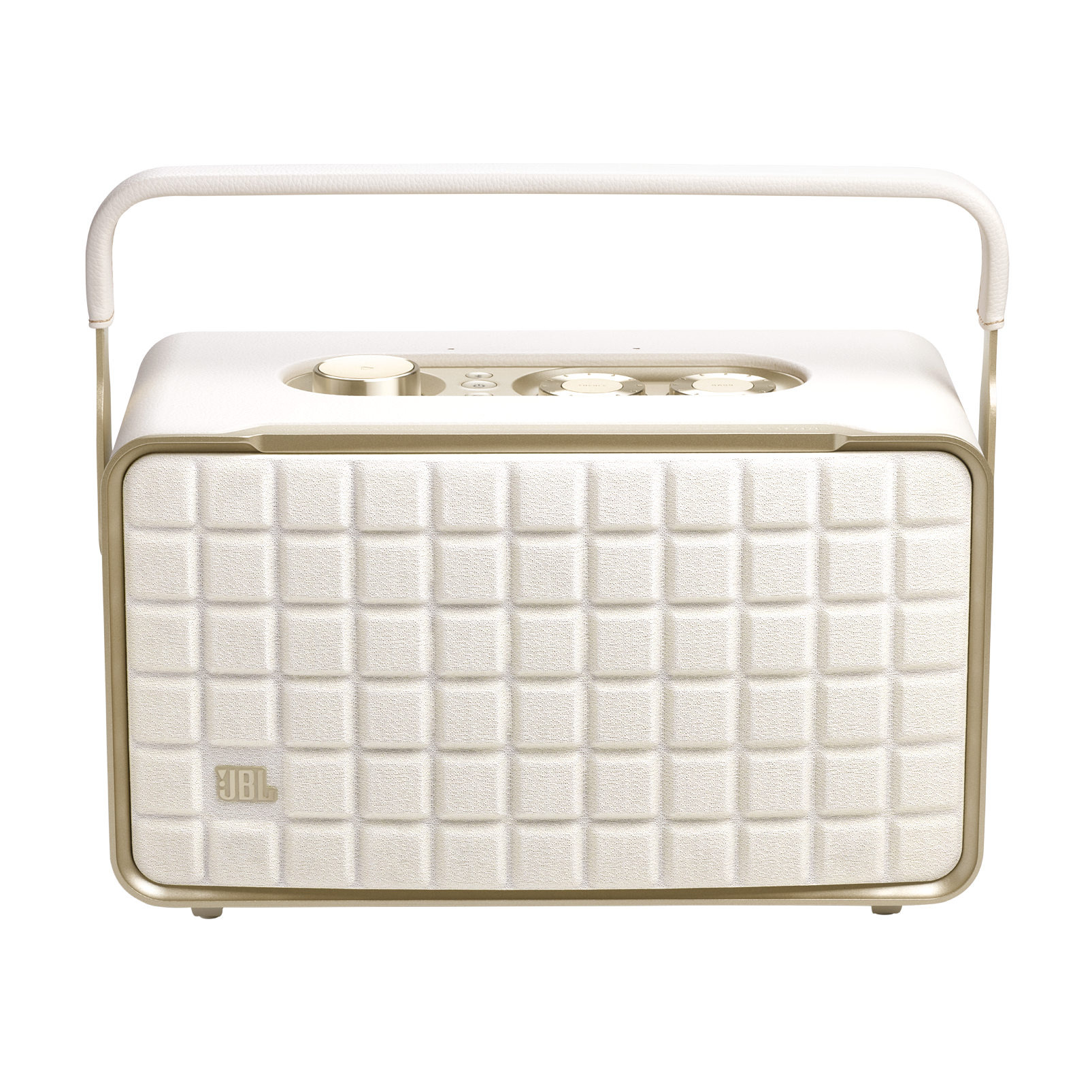 JBL Authentics 300 Tragbarer Smart-Lautsprecher – Retro-Design, Mit Google Assistant & Alexa, WLAN, Bluetooth, 70er Jahre Look