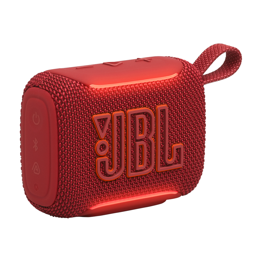 Jbl go 5 rdeč bluetooth prenosni zvočnik sprednji pogled