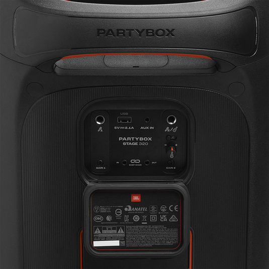 JBL PartyBox Stage 320 | Portable party speaker with wheels