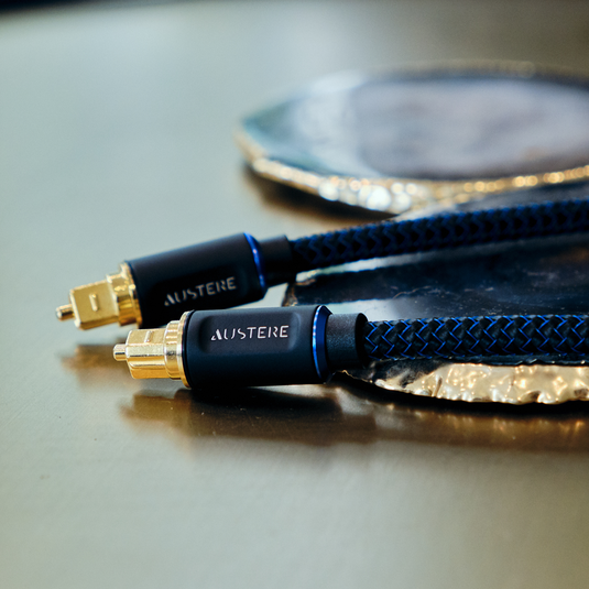 Austere V Series Optical Audio Cable 2.0m - Black - Austere V Series optical audio 2.0m cable - Front image number null