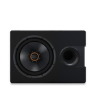S2-1224SS - Black - 12" (300mm) Slipstream ported enclosure - Hero