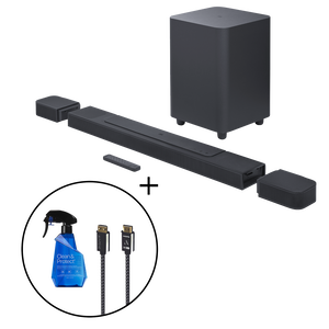 JBL Bar 1000 + Austere VII Series 8K HDMI Cable 1.5m & V Series Clean & Protect 230mL With Dual-Sided Cloth