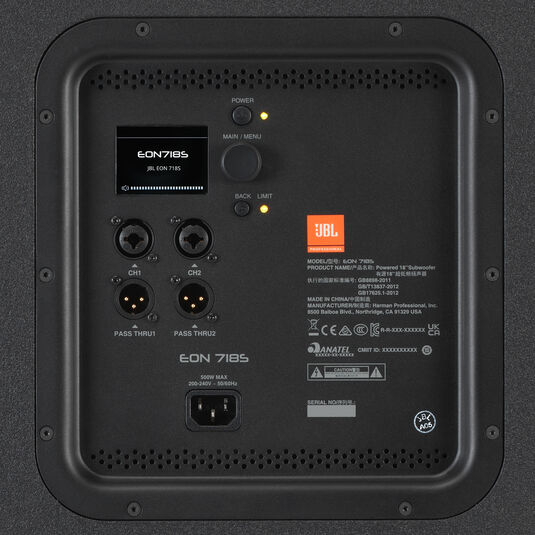 JBL EON718S (B-Stock) - Black - Powered 18-inch PA Subwoofer - Detailshot 8 image number null