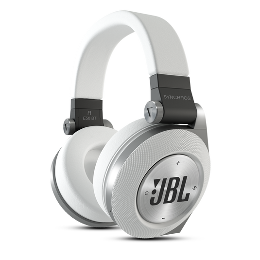 Synchros E50BT - White - Over-ear, Bluetooth headphones with ShareMe music sharing - Detailshot 1 image number null