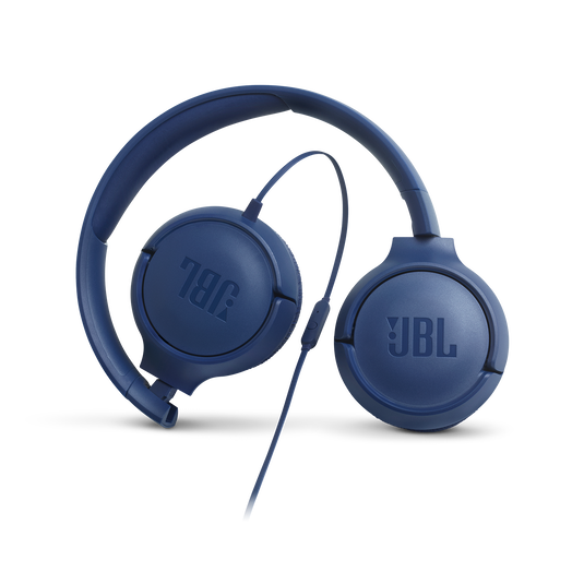 JBL Tune 500 Wired On-Ear Headphones in Black JBLT500BLKAM - The Home Depot