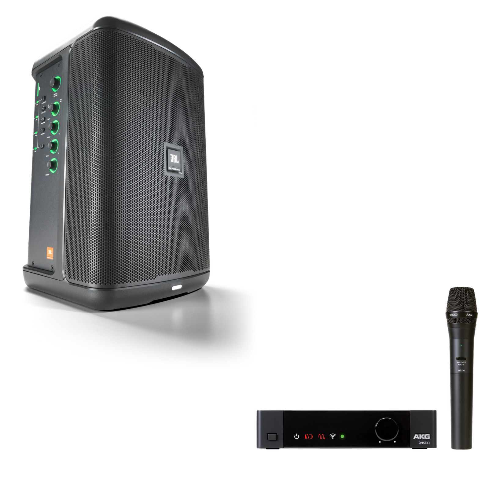 JBL EON ONE Compact + AKG DMS100 Microphone Bundle