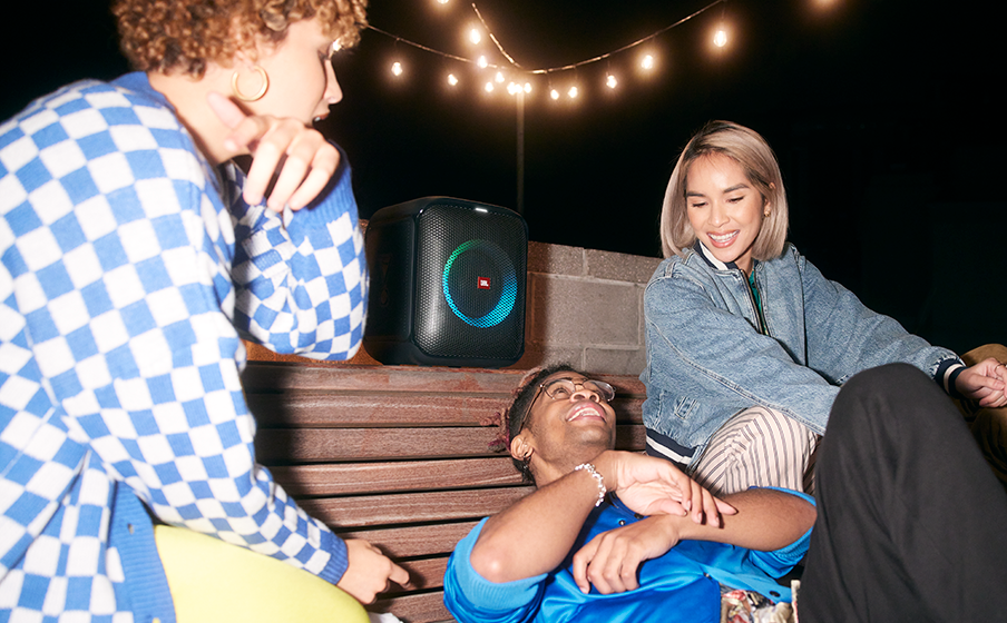 JBL Partybox Encore Essential | Portable party speaker with powerful 100W  sound, built-in dynamic light show, and splash proof
