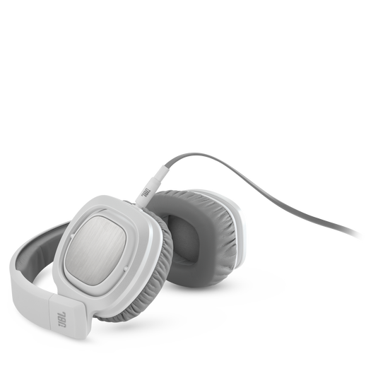 J88 - White - Premium Over-Ear Headphones with Rotatable Ear-cups - Hero image number null