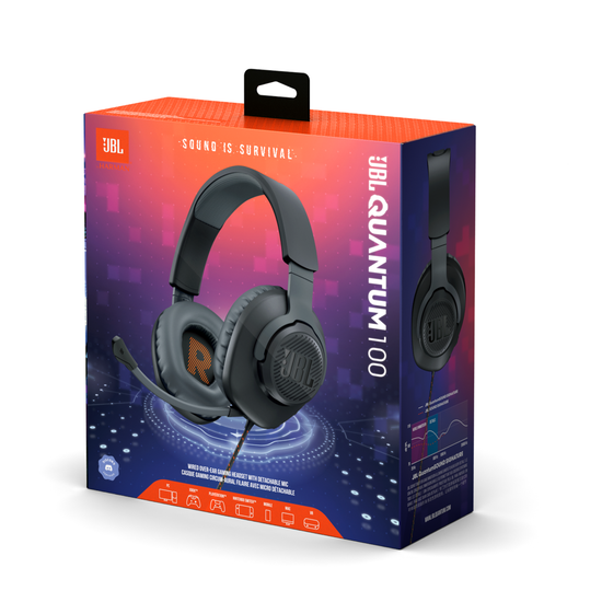 JBL Quantum 100X Console  Wired over-ear gaming headset with a