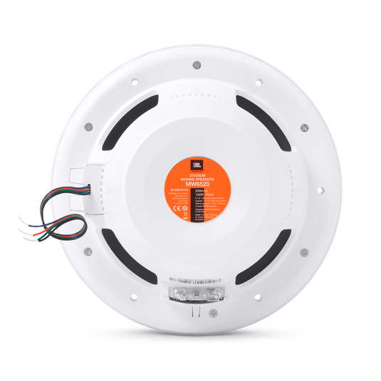 JBL Stadium Marine M6520 - White - Take JBL concert level sound to the high seas. - Back image number null