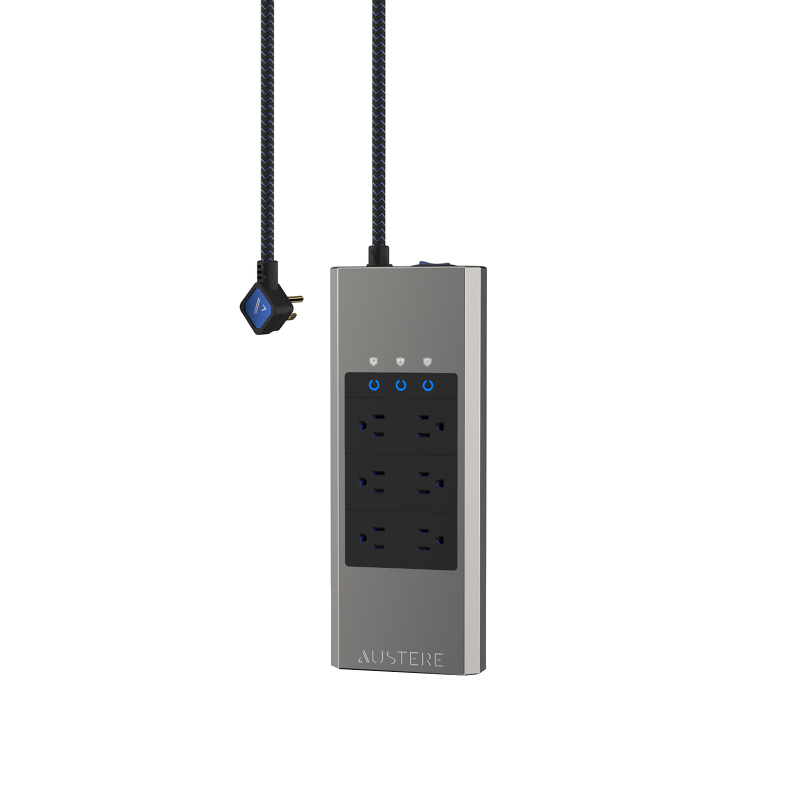 Austere V Series Power 6-Outlet with Omniport USB