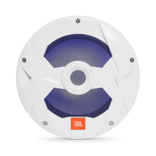 Club Marine MS10LW - White Gloss - 10" (250mm) marine audio subwoofer with RGB lighting – White - Detailshot 5 image number null