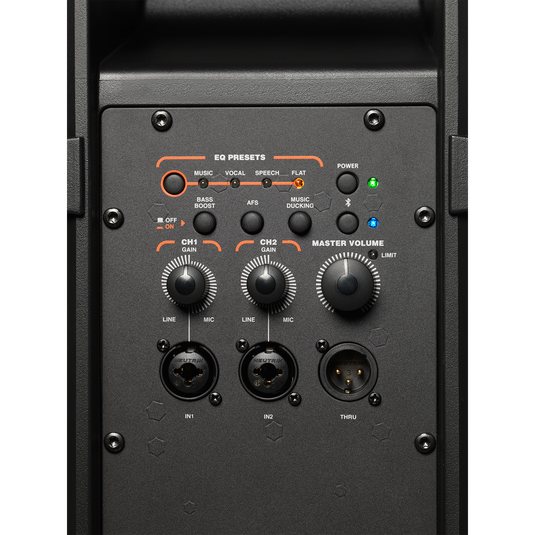 JBL IRX108BT (B-Stock) - Black - Powered 8” Portable Speaker with Bluetooth® - Detailshot 1 image number null