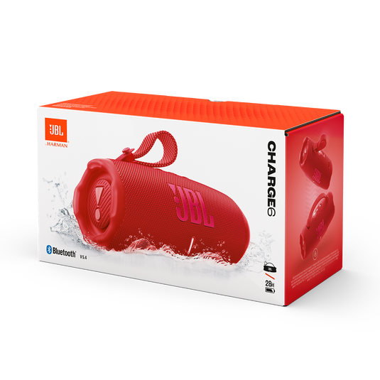 JBL Charge 6 レッド 美品 2026年購入 箱付き 動作確認済み JBL Charge 6 | Portable waterproof and drop-proof Bluetooth speaker