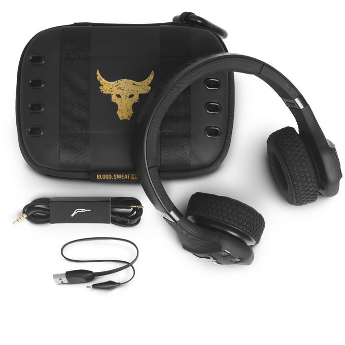 UA Sport Wireless Train Project Rock – Engineered by JBL - Black - On-ear sport Headphones - Detailshot 6 image number null