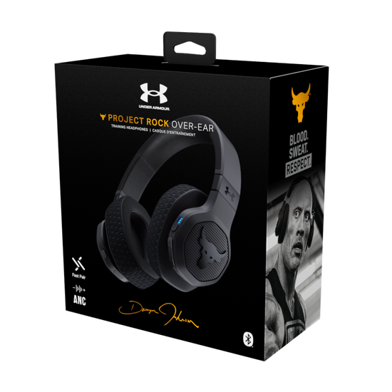 UA Project Rock Over-Ear Training Headphones - Engineered by JBL 