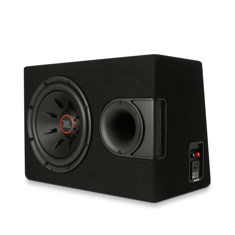 S2-1224SS - Black - 12" (300mm) Slipstream ported enclosure - Detailshot 1 image number null
