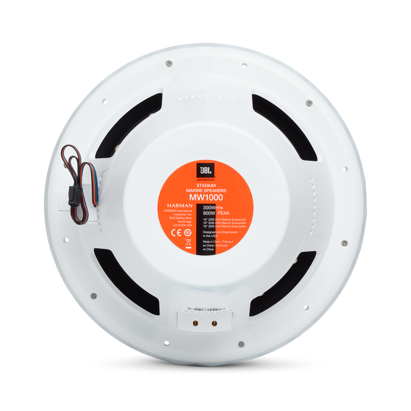 JBL Stadium Marine M1000 - White - Take JBL concert level sound to the high seas. - Back image number null