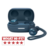 JBL Reflect Flow Pro - Blue - Waterproof true wireless Noise Cancelling active sport earbuds - Hero