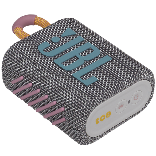 JBL Go 3 - Grey - Portable Waterproof Speaker - Detailshot 3 image number null