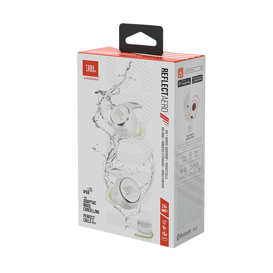 JBL Reflect Aero TWS - White - True wireless Noise Cancelling active earbuds - Detailshot 10 image number null
