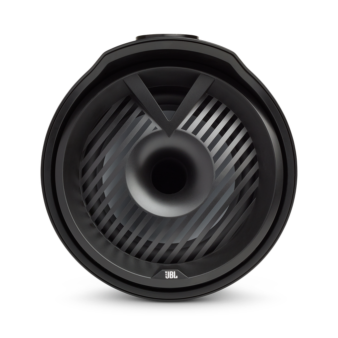 JBL Tower X Marine MT6HLB - Black Gloss - 6-1/2" (160mm) enclosed two-way marine audio tower speaker with 1" (25mm) horn loaded compression tweeter – Black - Front image number null