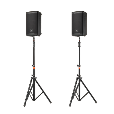 JBL EON710 Speakers and Stands Bundle (Pair)