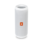 JBL Flip 4 - White - A full-featured waterproof portable Bluetooth speaker with surprisingly powerful sound. - Hero