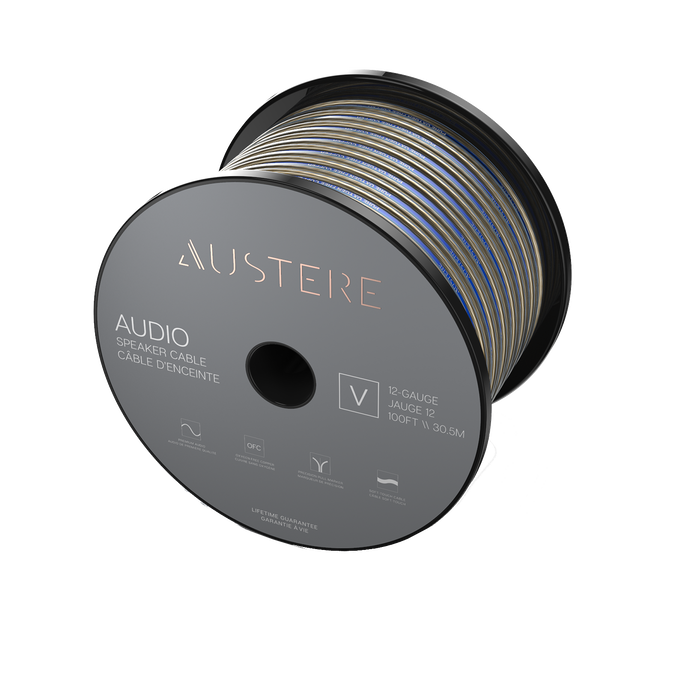 Austere V Series Speaker Cable 100ft - Black - Austere V series 12AWG 100ft aDesign speaker cable - Hero image number null