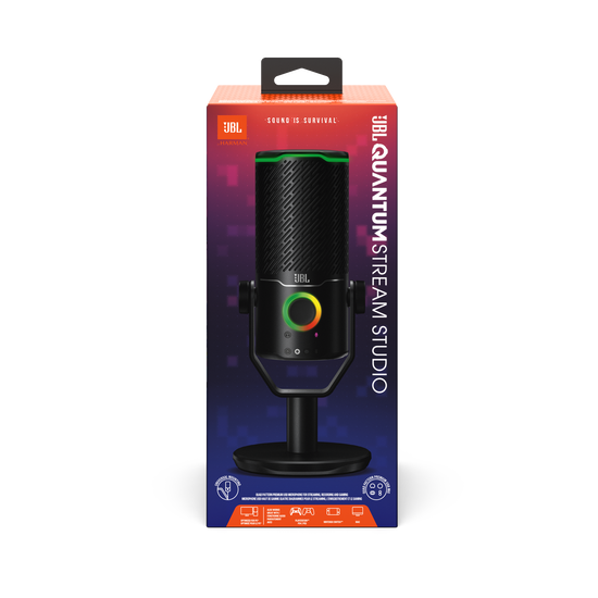 JBL Quantum Stream Studio | Quad pattern premium USB microphone for streaming, recording and gaming JBL Quantum Stream Studio | Quad pattern premium USB microphone for streaming, recording and gaming