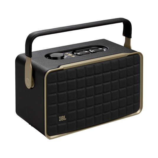 JBL Authentics 300 | Portable smart home speaker with Wi-Fi, Bluetooth and voice assistants with retro design.