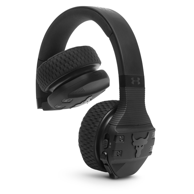 UA Sport Wireless Train Project Rock – Engineered by JBL - Black - On-ear sport Headphones - Detailshot 3 image number null