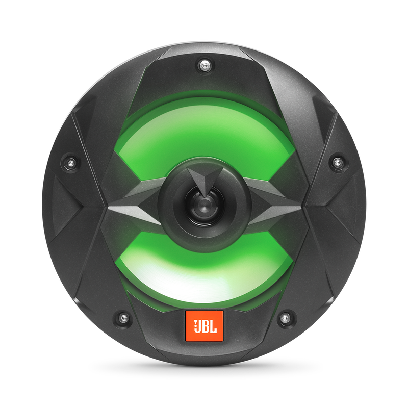 Club Marine MS8LB - Black Matte - Club Marine MS8LB—8" (200mm) two-way marine audio multi-element speaker with RGB lighting – Black - Detailshot 2 image number null