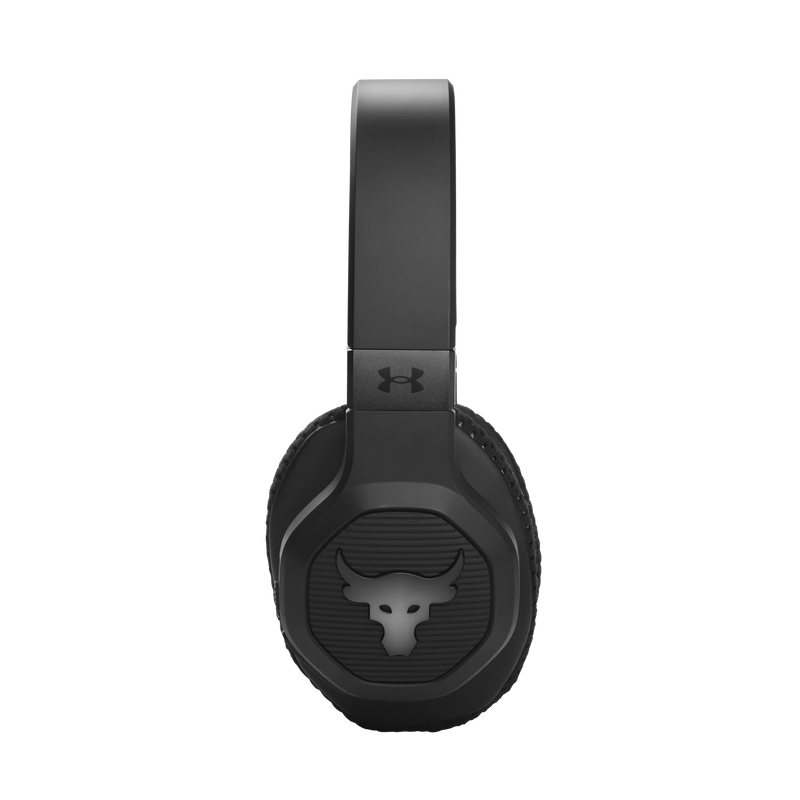 UA Project Rock Over-Ear Training Headphones - Engineered by JBL - Black - Over-Ear ANC Sport Headphones - Detailshot 4 image number null