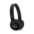 JBL Tune 600BTNC - Black - Wireless, on-ear, active noise-cancelling headphones. - Hero