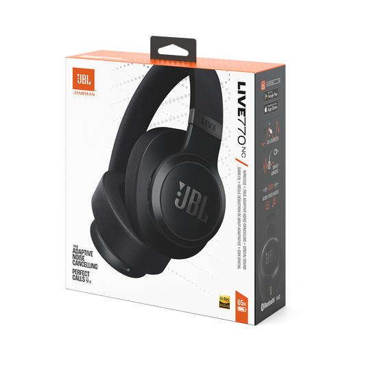 JBL LIVE 770NC ワイヤレスヘッドホン Amazon.com: JBL Live 770NC - Wireless Over-Ear Headphones with