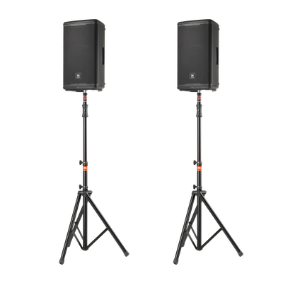 JBL EON712 Speakers and Stands Bundle (Pair)