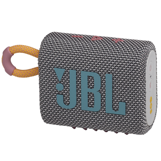 JBL Go 3 - Grey - Portable Waterproof Speaker - Hero image number 0
