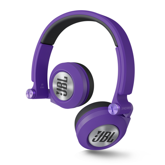 Synchros E30 - Purple - On-ear headphones with bold, JBL sound and advanced styling. - Hero image number null