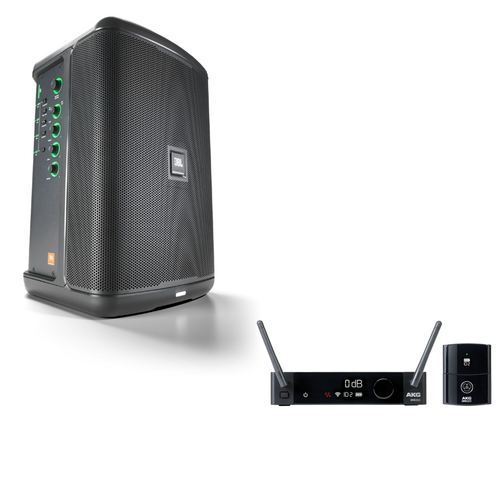 JBL EON ONE Compact + AKG DMS300 Instrument Bundle
