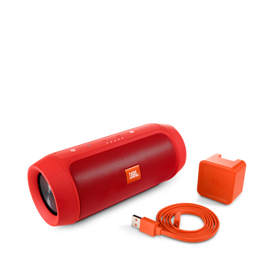 JBL Charge 2+ - Red - Splashproof Bluetooth Speaker with Powerful Bass - Detailshot 6 image number null