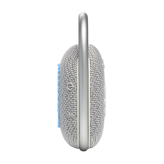 JBL Clip 4 Eco - White - Ultra-portable Waterproof Speaker - Left image number null