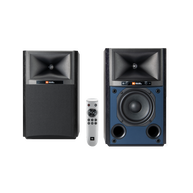 4305P Studio Monitor - Black Walnut - Powered Bookshelf Loudspeaker System - Hero