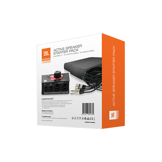 JBL Active Speaker Starter Set - Black - Studio Monitor Enhancement Pack - Back image number null