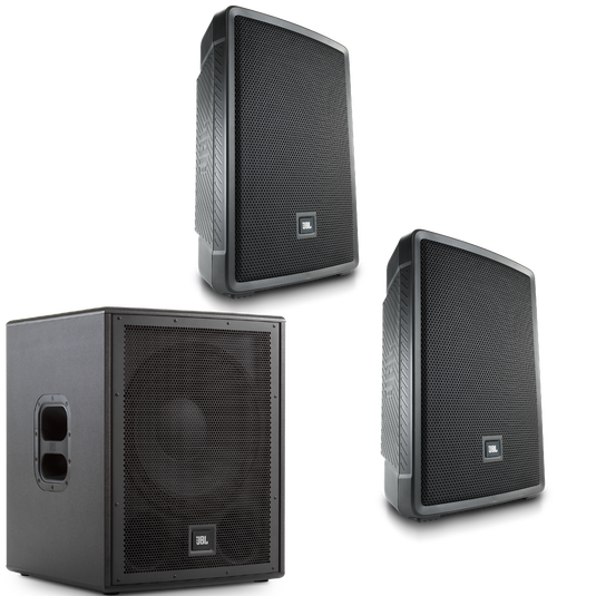 JBL IRX112-BT Speakers + IRX115S Sub Bundle | Powered 12